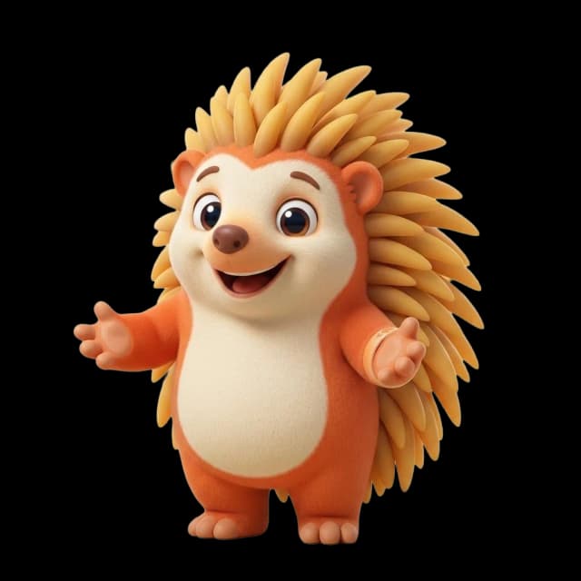 Spinho, o mascote do SpinBT, de braços abertos